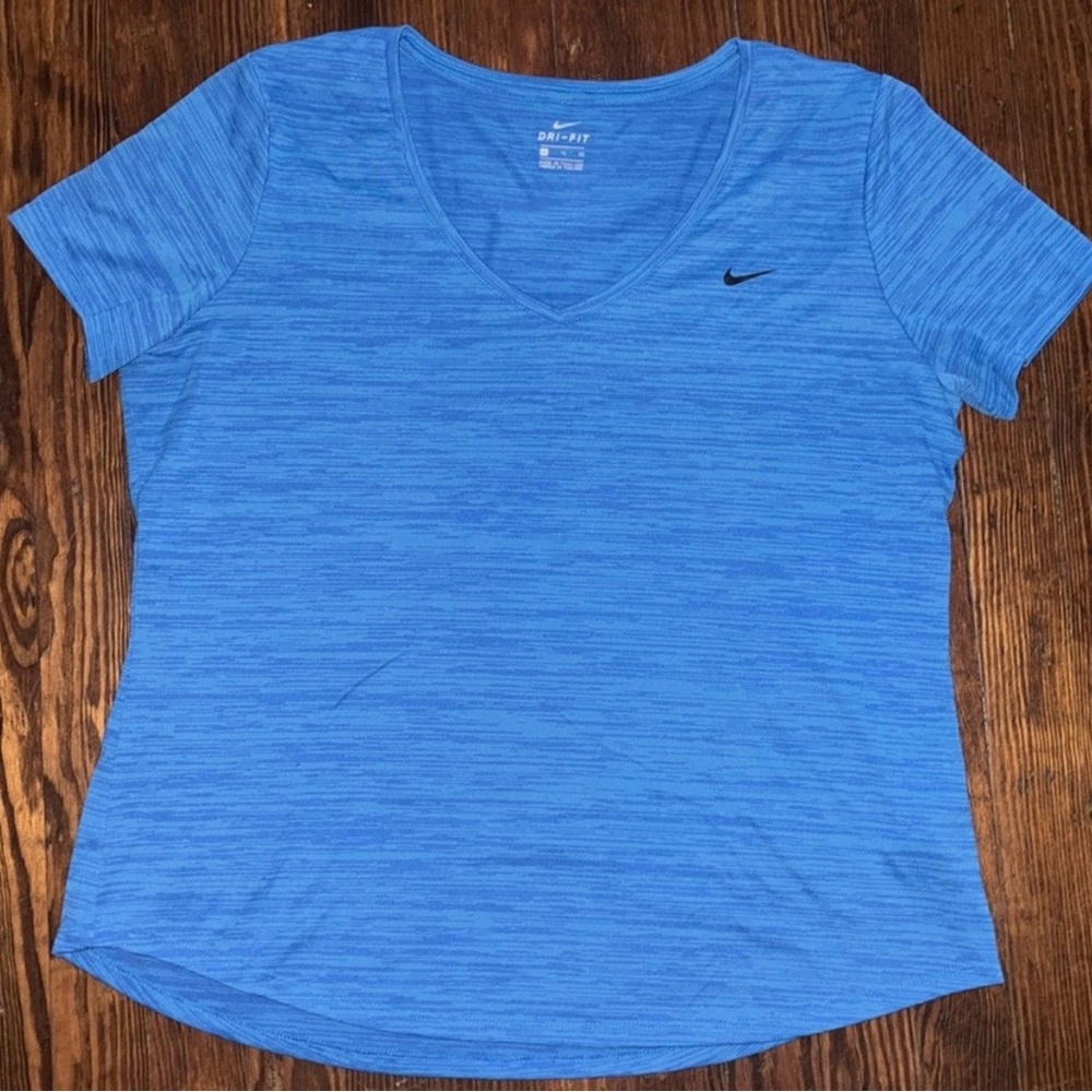 Bundle of 5 Nike Women's V-neck Workout Shirts (variety of colors, all XL)
